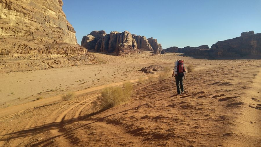 Wadi Rum, Jordania, szlaki