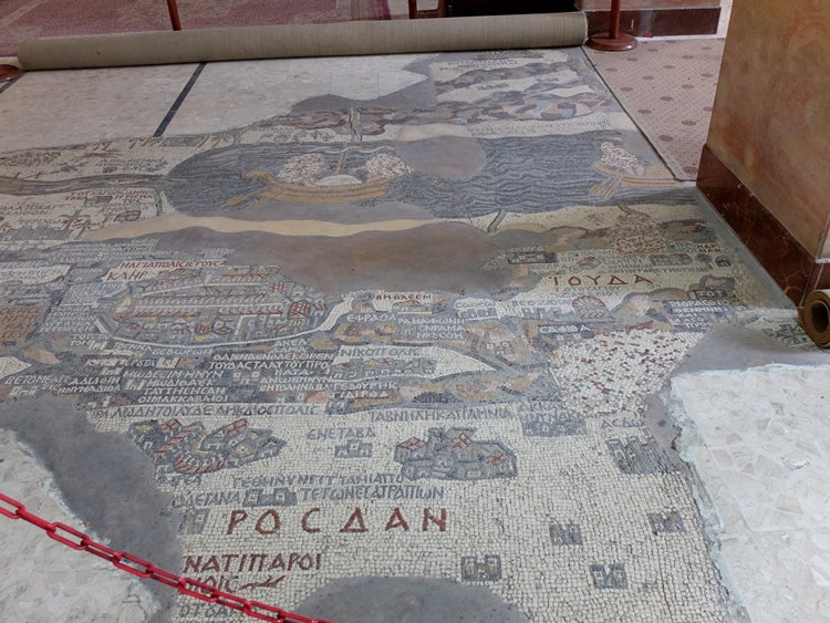mapa z Madaby, mozaika, Madaba