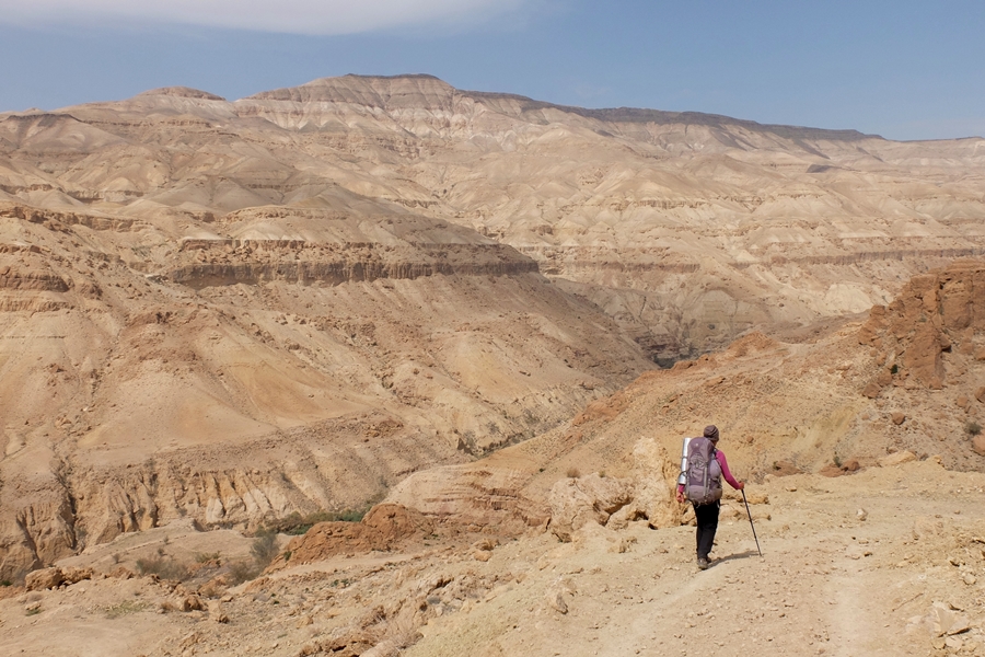 Wadi Mujib, Jordania, widok na kanion