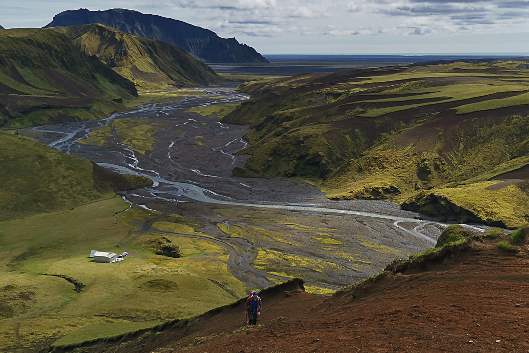 szlak czerwony na Mælifell, szlaki z Þakgil